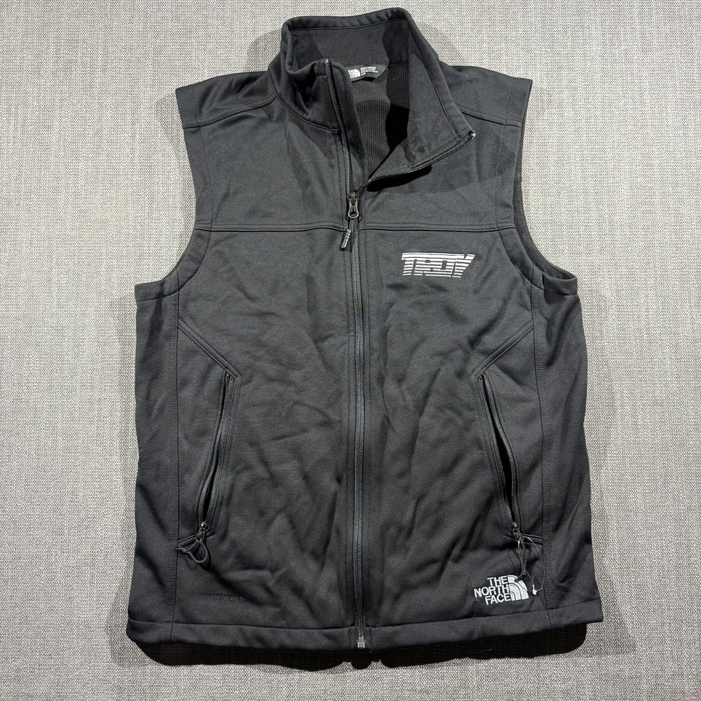 The‎ North Face Vest Mens Small Black WindWall Softshell Full Zip Hiking Outdoor